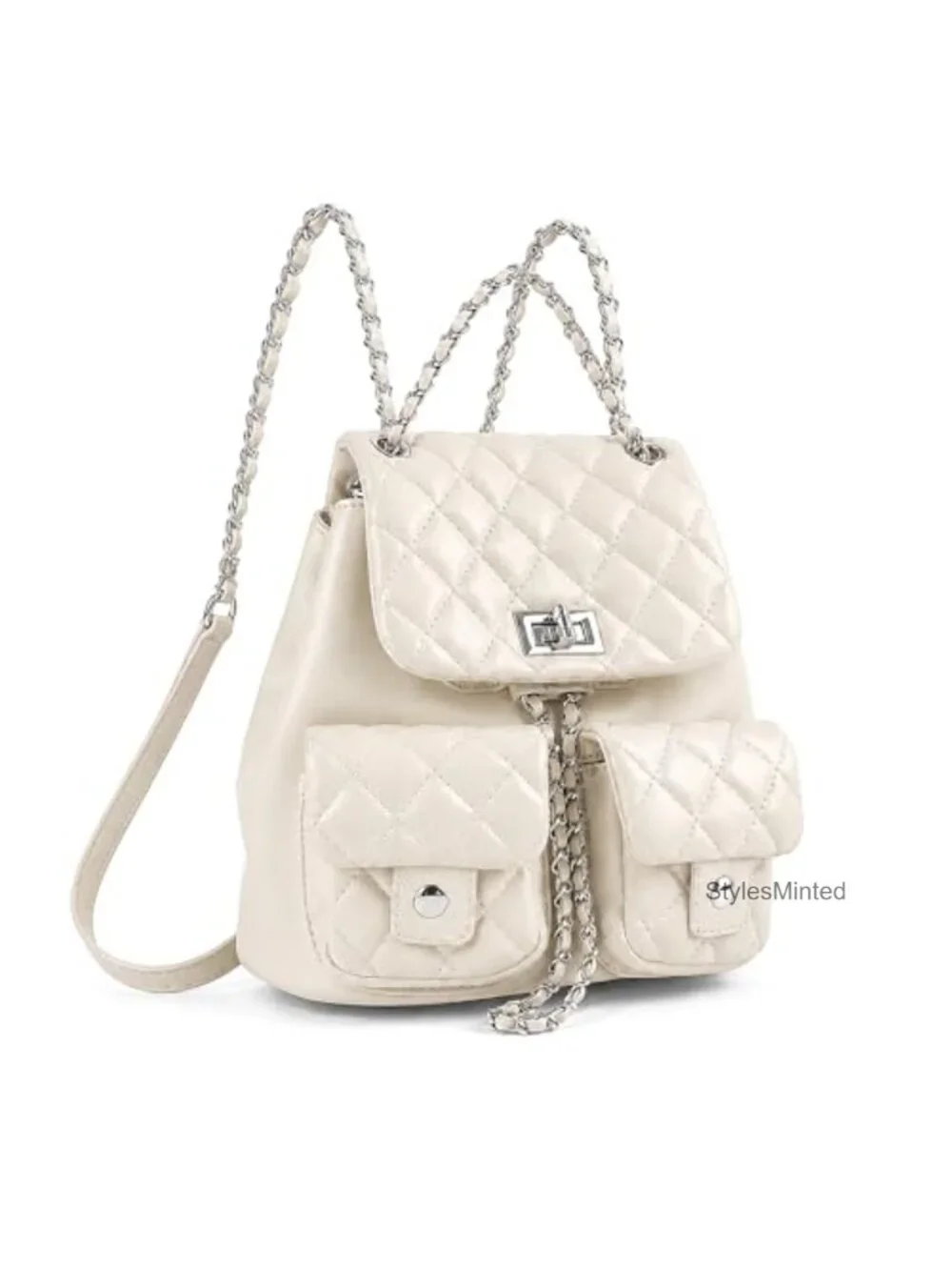 Mini PU Leather Backpack Women Fashion Backpack Handbag Adjustable Straps